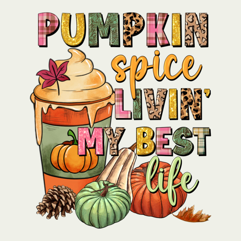 Pumpkin Spice Livin' My Best Life Urban Heavy Tee by NancyCooperArtShop | Teevron