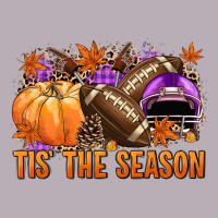 Tis' The Season Football Purple Helmet Vintage Tee | Teevron