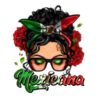 mexicana woman messy bun | Teevron