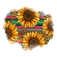 sunflower leopard serape patch | Teevron