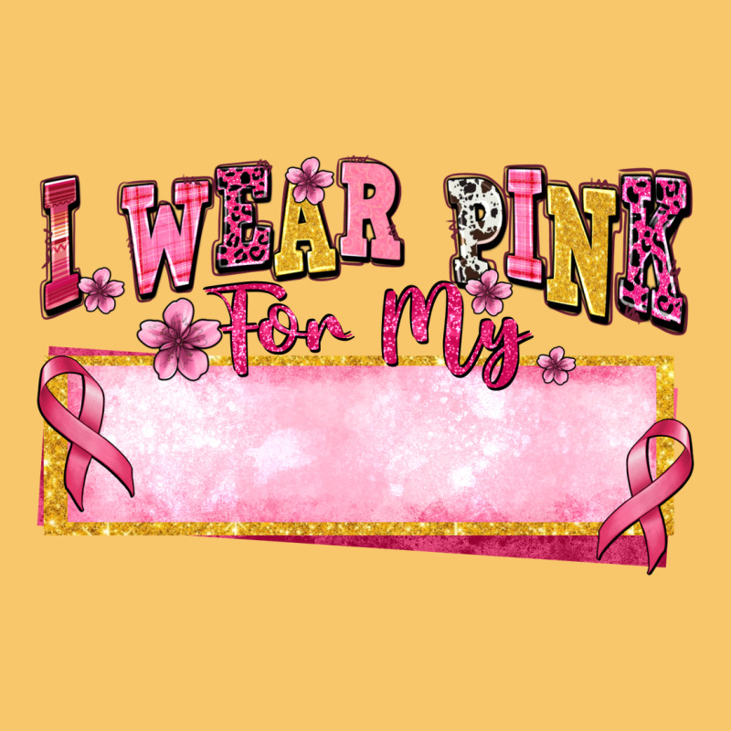 Personalized I Wear Pink For My Vintage Hoodie by texasbilliewilder | Teevron