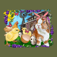 Easter Farm Chicks And Bunny Long Sleeve Tee | Teevron