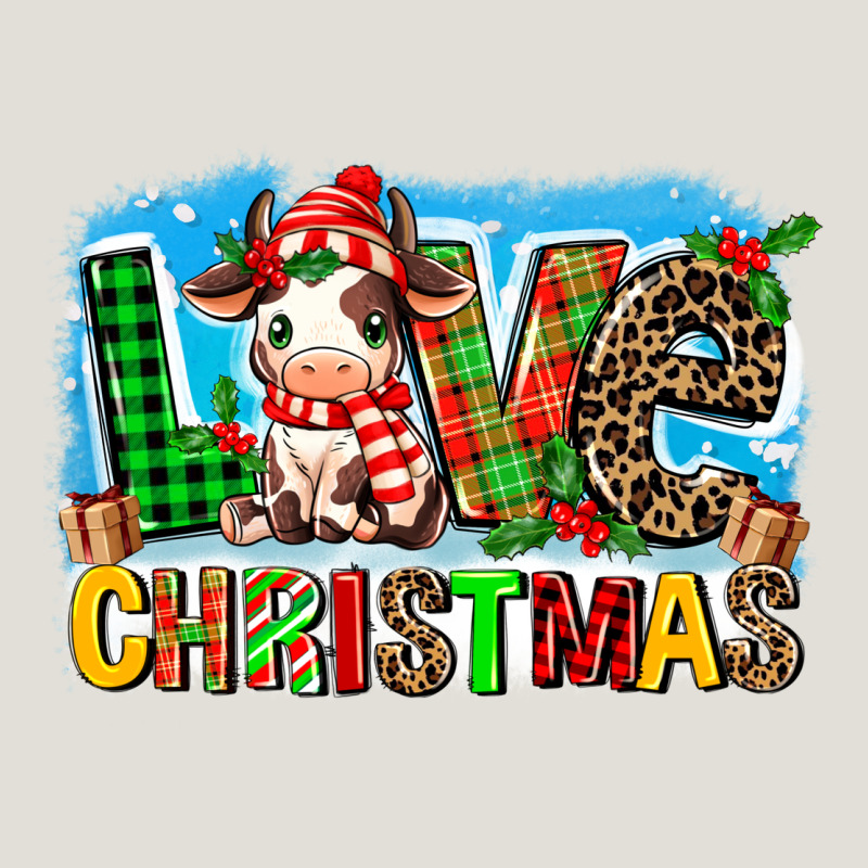 Love Christmas Cow Heavy Core Tee by MaliasSmallBusiness | Teevron