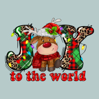 Joy To The World Christmas Deer Heavy Core Tee | Teevron