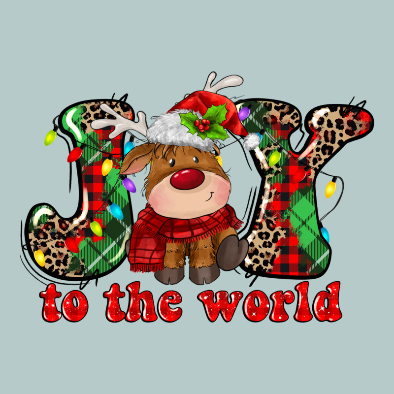 Joy To The World Christmas Deer Heavy Core Tee by MaliasSmallBusiness | Teevron