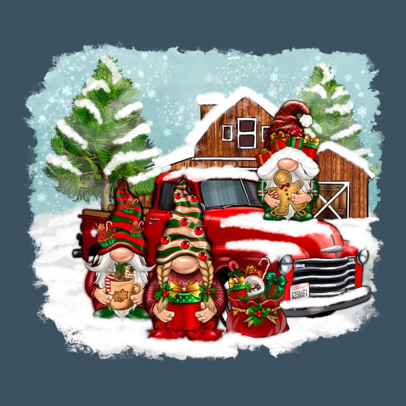 Christmas Gnomes With Red Truck Urban Heavy Tee by NancyCooperArtShop | Teevron