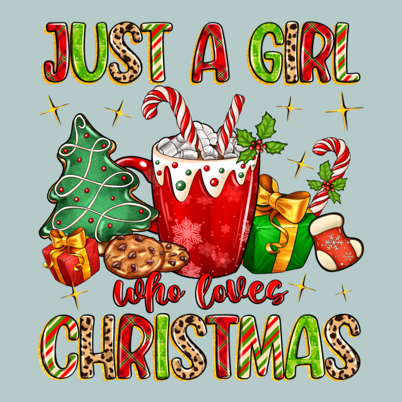 Just A Girl Who Loves Christmas Heavy Core Tee by MaliasSmallBusiness | Teevron