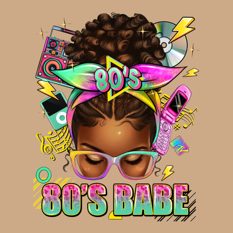80's Babe Afro Messy Bun Vintage Hoodie by texasbilliewilder | Teevron