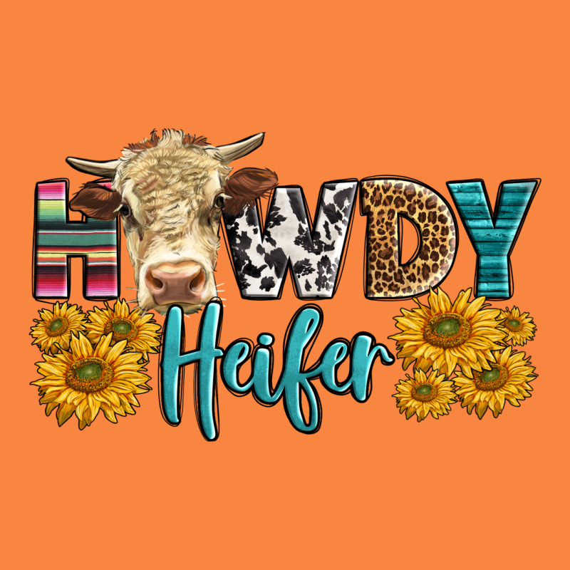 Western Howdy Heifer With Simmental Cow Premium Sweatshirt by LillyAllenDesigns | Teevron