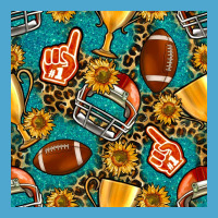 American Football Winner Cup And Helmet Seamless Pattern Premium Hoodie | Teevron