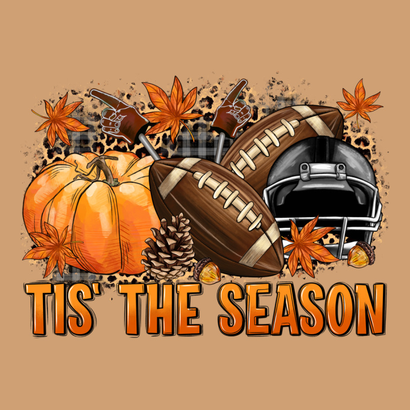 Tis' The Season Football Black Helmet Vintage Tee by NancyCooperArtShop | Teevron