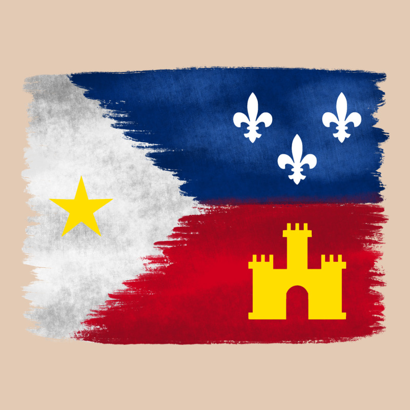 Louisiana Flag Background Urban Hoodie by BarkalooDesign | Teevron