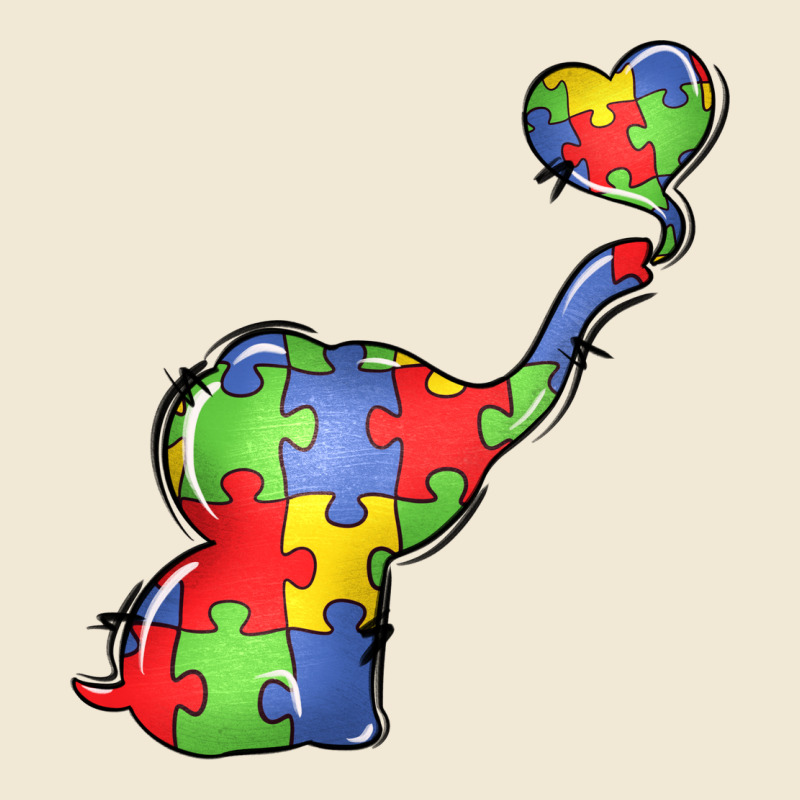 Autism Awareness Elephant Ladies Tee by LillyAllenDesigns | Teevron