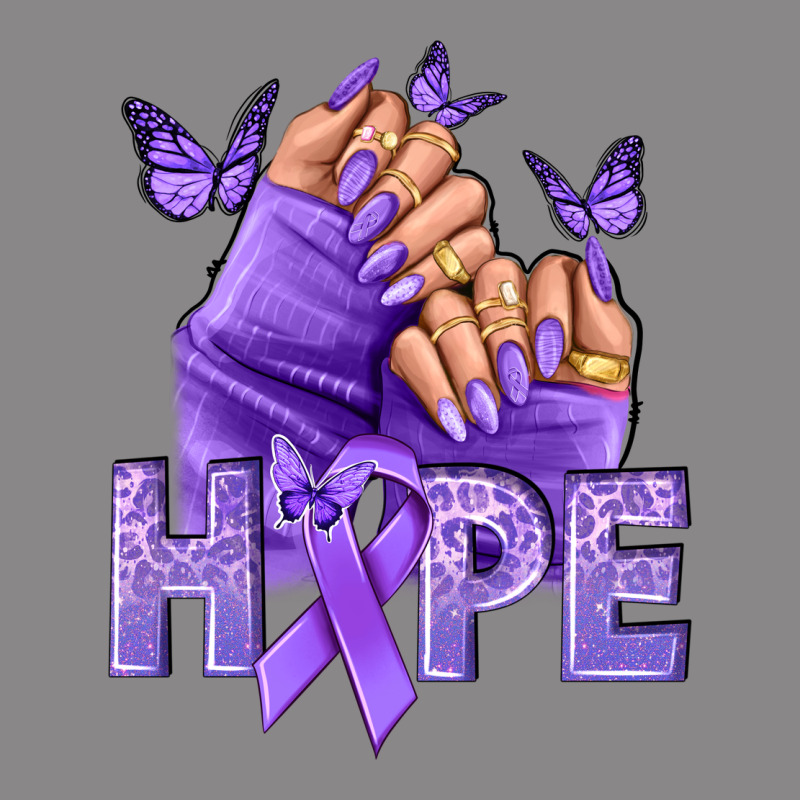 Hope Lavender Ribbon All Cancers Vintage Tee by NancyCooperArtShop | Teevron