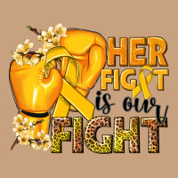 Her Fight Is Our Fight Childhood Cancer Yellow Vintage Tee | Teevron