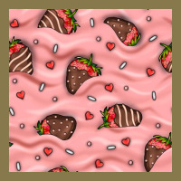 Valentines Day Strawberries In Cream Seamless Pattern Premium Hoodie | Teevron