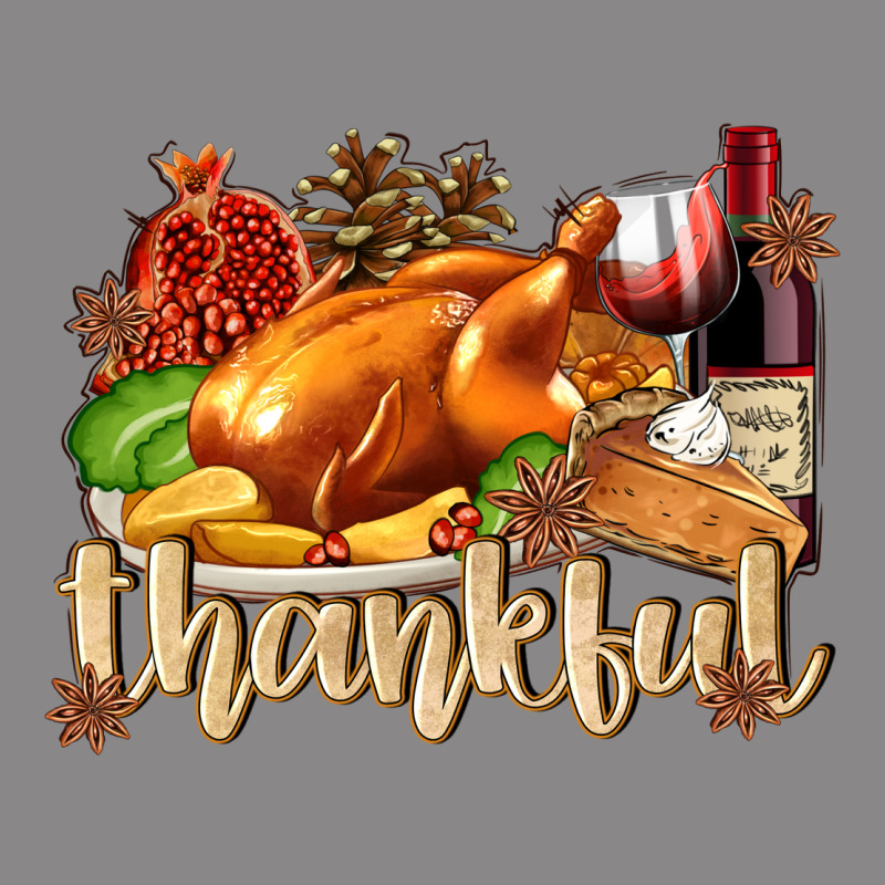 Thankful With Turkey Vintage Tee by texasbilliewilder | Teevron