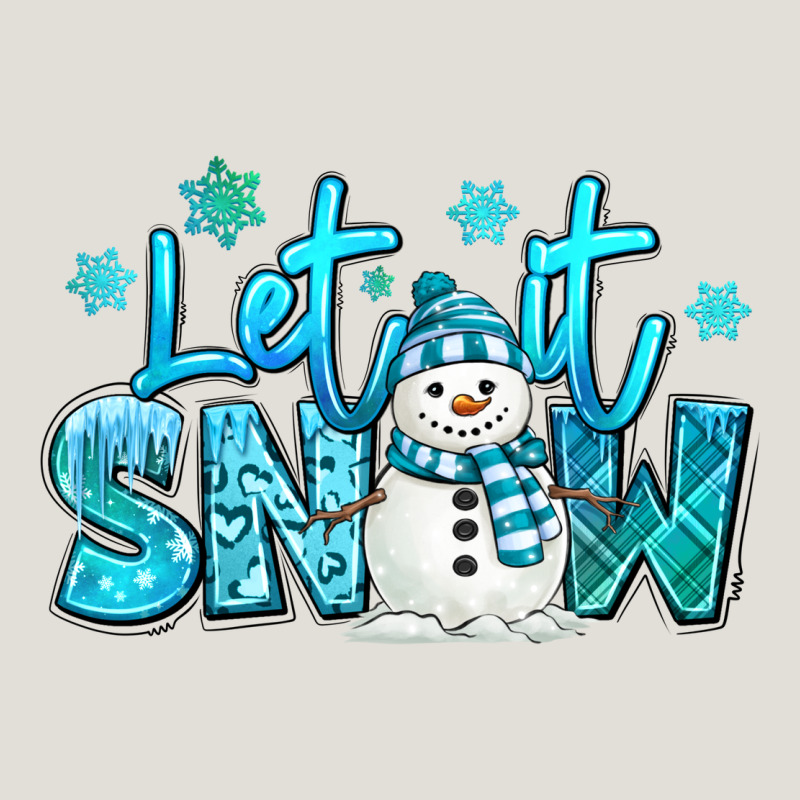 Let It Snow Winter Snowman Heavy Core Tee by MaliasSmallBusiness | Teevron