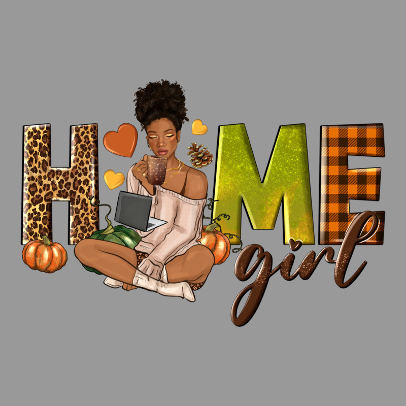 Home Girl Fall Afro Girl Vintage Hoodie by NancyCooperArtShop | Teevron