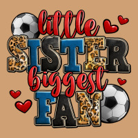 Little Sister Biggest Fan Soccer Vintage Tee | Teevron