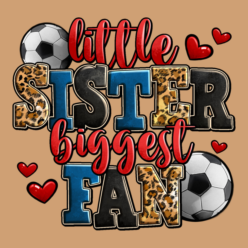 Little Sister Biggest Fan Soccer Vintage Tee by Jasminsmagicworld | Teevron