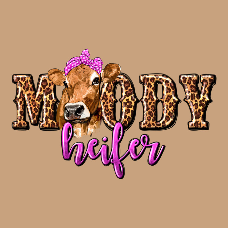 Moody Heifer With Leopard Vintage Tee by texasbilliewilder | Teevron
