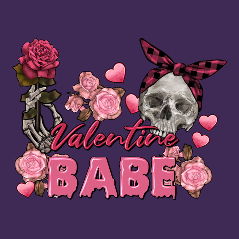 Valentine Babe Valentine's Day Skull Premium Hoodie by FaDigitalArtStudio | Teevron