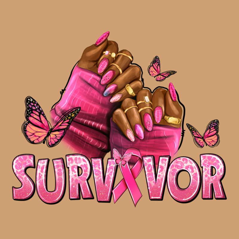 Breast Cancer Survivor Afro Nails Vintage Tee by NancyCooperArtShop | Teevron