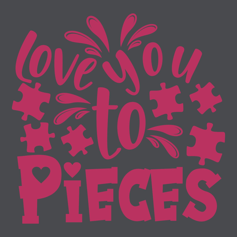 Love You To Pieces Zipper Hoodie by CowhideDigitalArt | Teevron