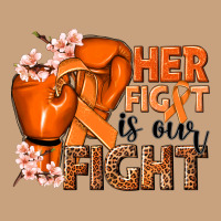 Her Fight Is Our Fight Kidney Cancer Orange Ribbon Vintage Tee | Teevron