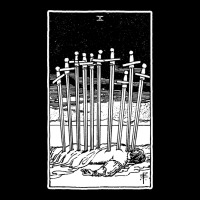 Ten Of Swords   X Of Swords   Tarot Card   Major Arcana   Fortune Tell Urban Heavy Tee | Teevron