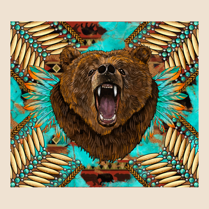 Bear Native American  Tumbler Urban Hoodie by BarkalooDesign | Teevron