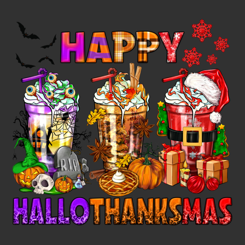 Happy Hallothanksmas Coffee Cups Urban Heavy Tee by texasbilliewilder | Teevron