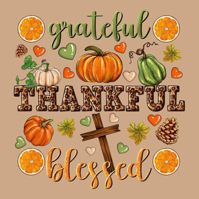 Grateful Thankful Blessed Vintage Hoodie by NancyCooperArtShop | Teevron