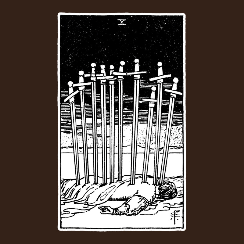 Ten Of Swords   X Of Swords   Tarot Card   Major Arcana   Fortune Tell Heavy Core Tee by tuanDangUi | Teevron