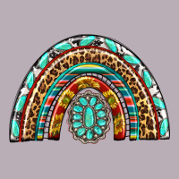 Western Rainbow With Leopard And Gemstone Vintage Tee | Teevron