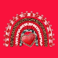 Valentines Day Rainbow With Heart Classic Tee | Teevron