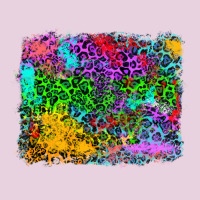Colorful Leopard Background Ladies Tee | Teevron