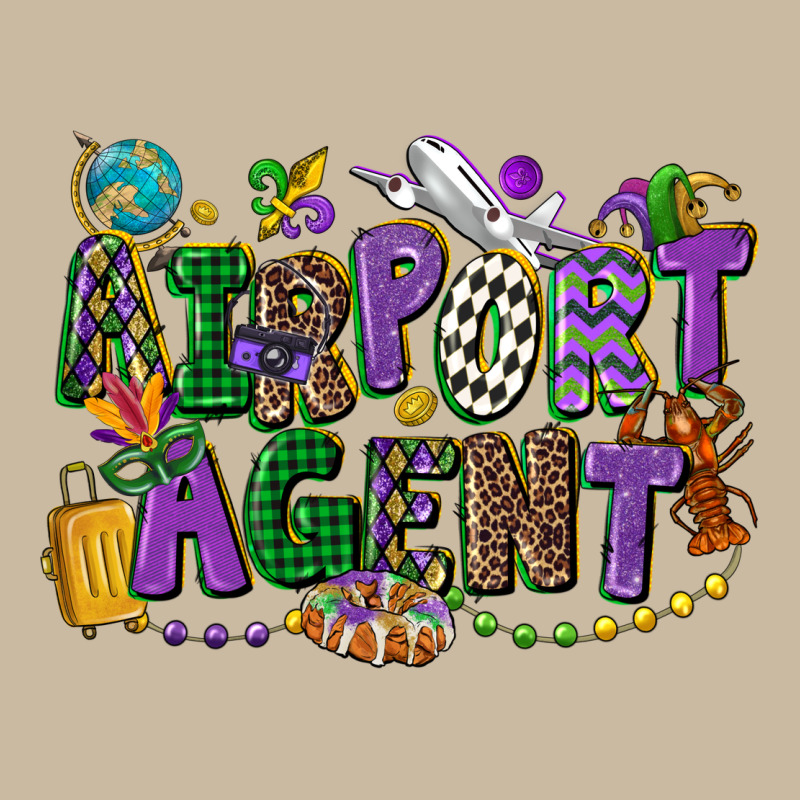 Airport Agent Mardi Gras Long Sleeve Tee by CowGirlArtShop | Teevron