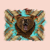 Bear Native American Background Urban Hoodie | Teevron