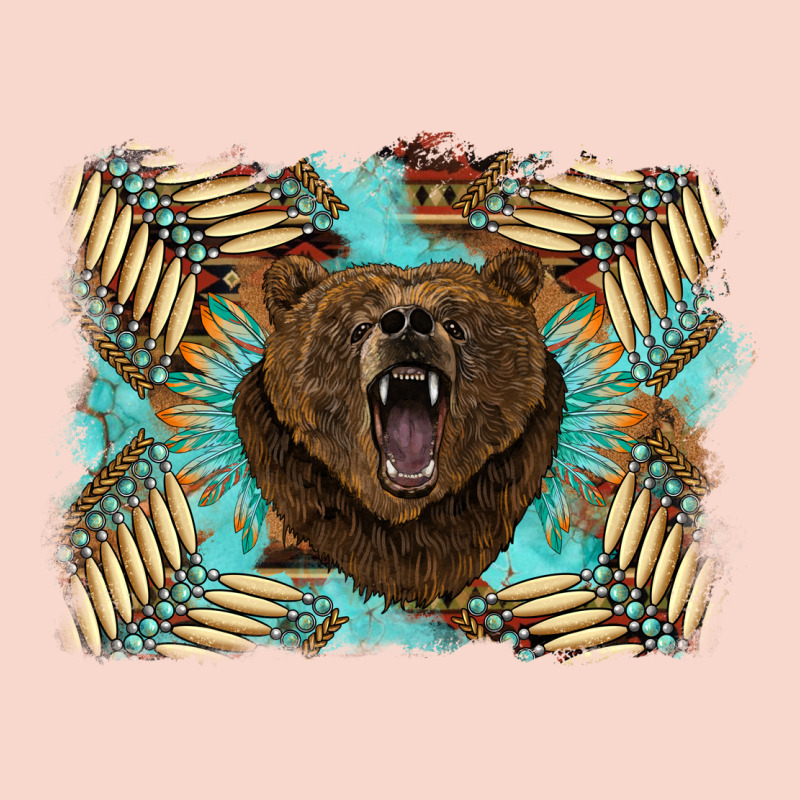 Bear Native American Background Urban Hoodie by BarkalooDesign | Teevron