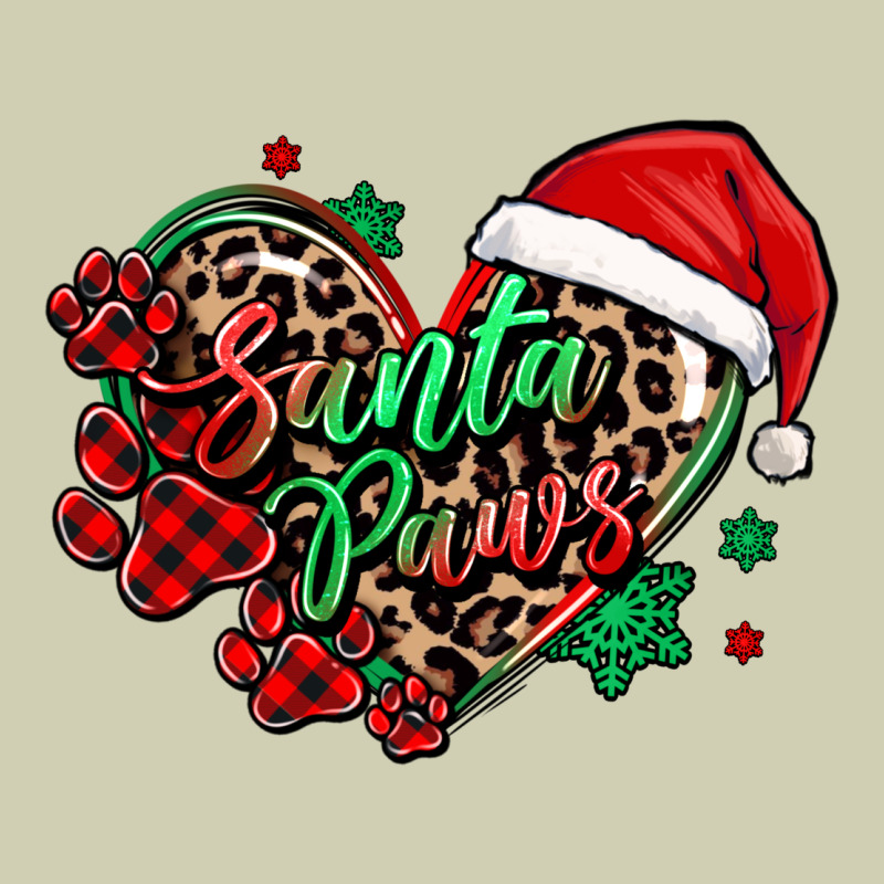Santa Paws Christmas Heart Heavy Core Tee by MaliasSmallBusiness | Teevron