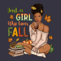 Just A Girl Who Loves Fall Afro Woman Vintage Hoodie | Teevron
