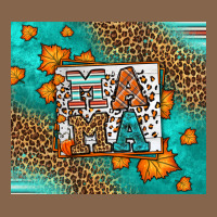 Fall Autumn Leopard Serape Mama Premium Tee | Teevron