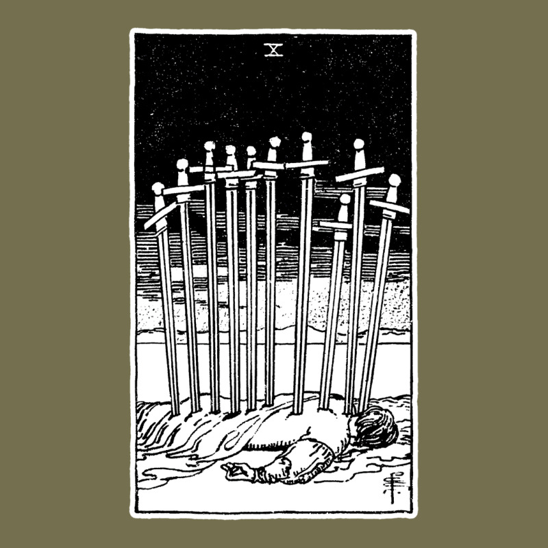 Ten Of Swords   X Of Swords   Tarot Card   Major Arcana   Fortune Tell Vintage Hoodie by tuanDangUi | Teevron