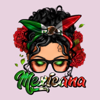 Mexicana Woman Messy Bun Ladies Tee | Teevron