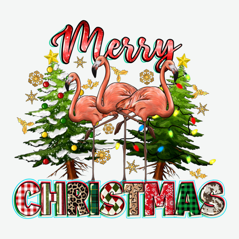 Merry Christmas Flamingo Urban Heavy Tee by texasbilliewilder | Teevron