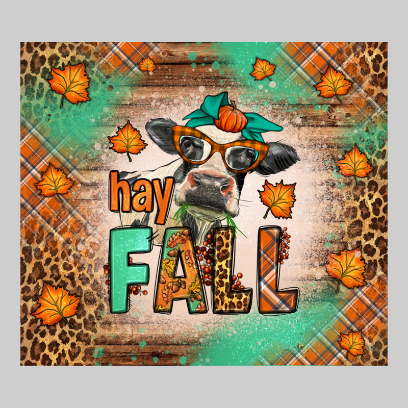Western Hay Fall Cow Premium Tee by LillyAllenDesigns | Teevron