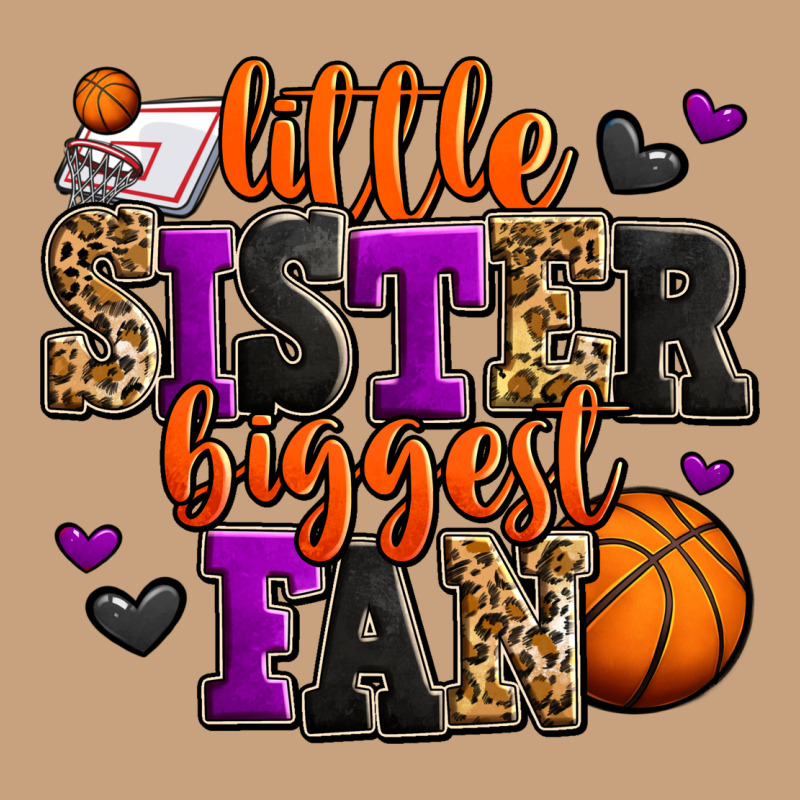 Little Sister Biggest Fan Basketball Vintage Tee by Jasminsmagicworld | Teevron