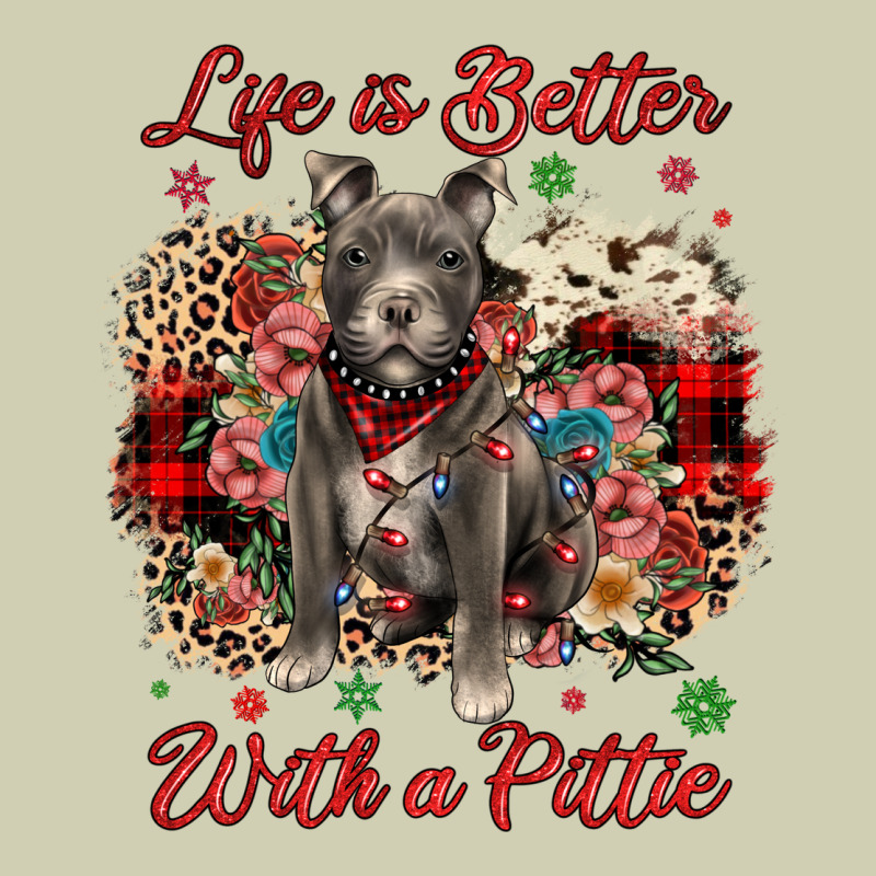Christmas Life Is Better With A Pittie Heavy Core Tee by JahusDesignShop | Teevron